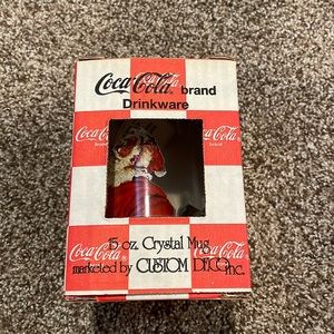 Coca Cola 15 oz crystal mug